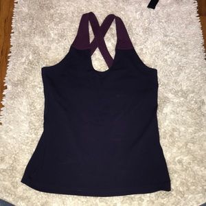 ZOBHA navy blue and purple athletic tank
